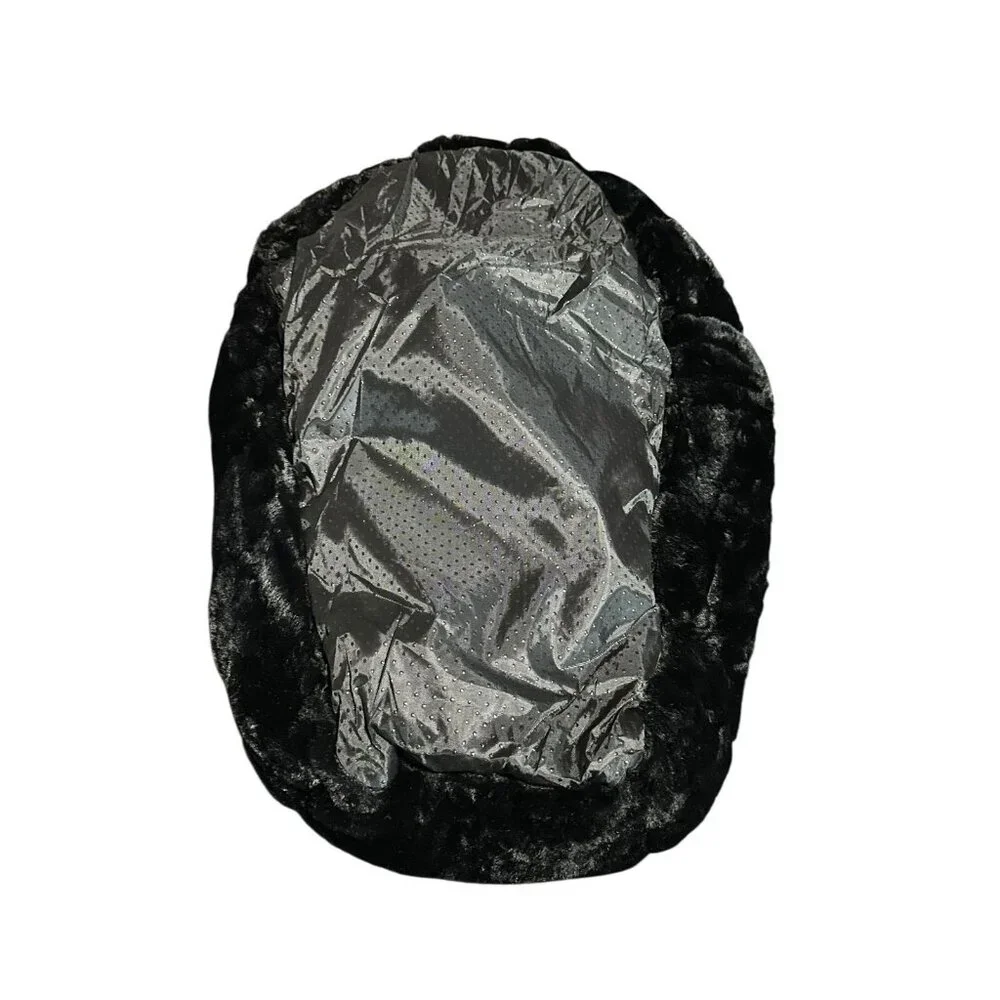 NEW cat bed super soft Halloween coffin red black